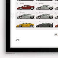 Image 4 of McLaren F1 Roadcar Poster - Every McLaren F1 Chassis!