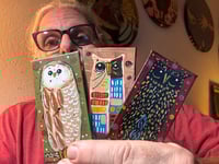 Kevin Seconds - Tiny Haiku Owls / 3-Piece Micro Art Set Series, Vol. 1 / #26 of 30 
