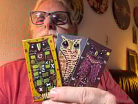 Kevin Seconds - Tiny Haiku Owls / 3-Piece Micro Art Set Series, Vol. 1 / #28 of 30 