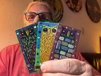 Kevin Seconds - Tiny Haiku Owls / 3-Piece Micro Art Set Series, Vol. 1 / #29 of 30 