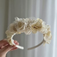 Image 1 of Ivory flower crown 