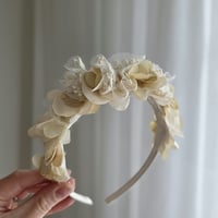 Image 2 of Ivory flower crown 