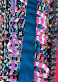 Image 1 of Gay Leashes for Bi-Curious Dogs - nautical rainbow smurf twink