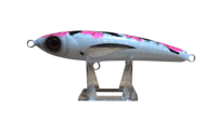 Image 1 of 80g White Sides , Pink, Black Camo Back Floating Stick Bait