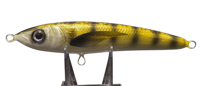 Image 1 of 80d Gold, Black Stripes Floating Stick Bait