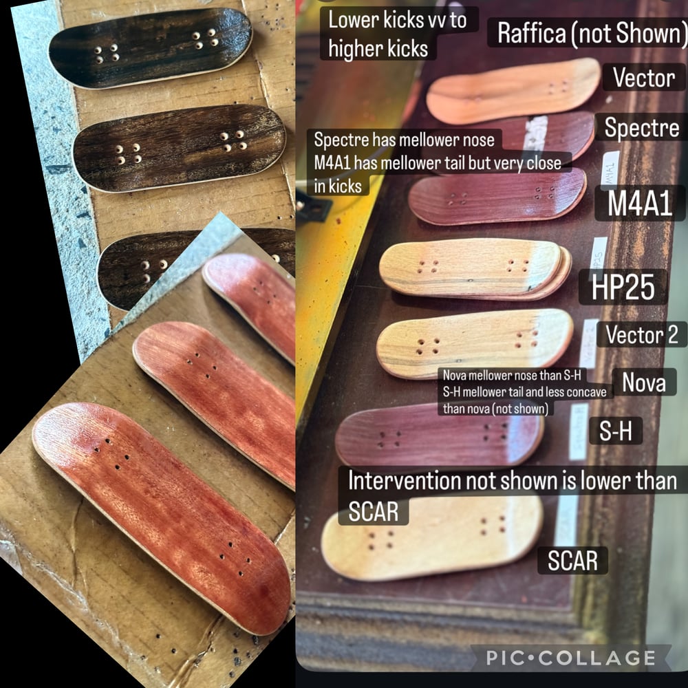 Image of Luxury Maple Hush Decks - Fingerboard decks