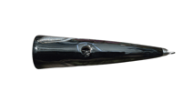 Image 3 of 80g Black, Pearl Cone Head Popper