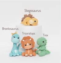 Image 4 of Dinosaur Cake Topper - Lightweight Clay