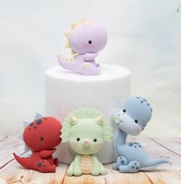 Image 2 of Dinosaur Cake Topper - Lightweight Foam Clay