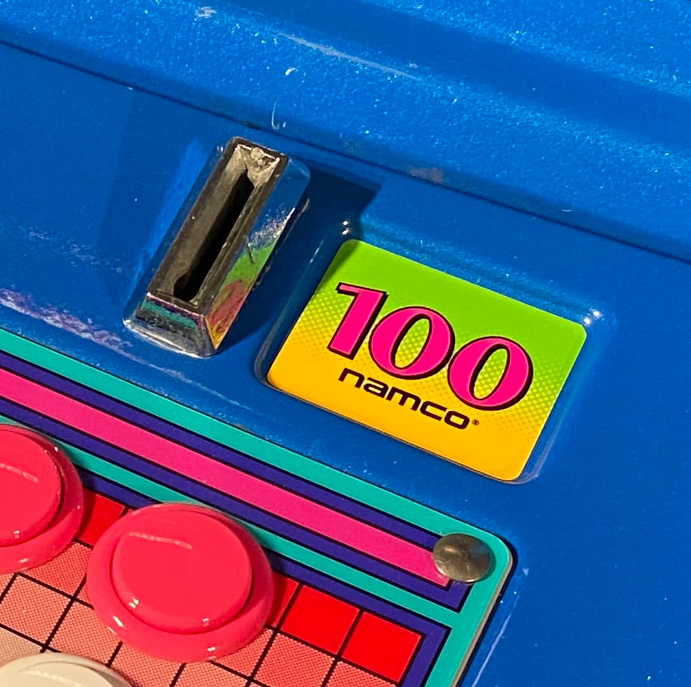 Image of Namco Exceleena Cabinet: ¥100 Decal