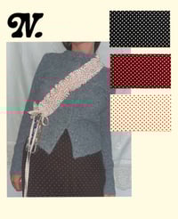 Image 9 of Polka Dot XL Ruffle Strap