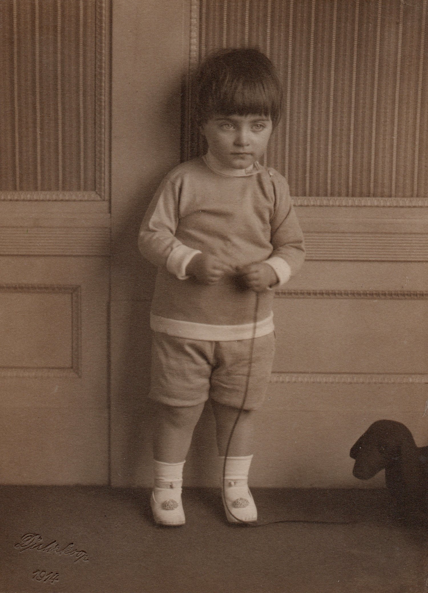 Image of Rudolf Dührkoop: child with toy, Germany ca. 1914