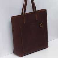 Image 2 of Giant Work Tote dark vintage brown