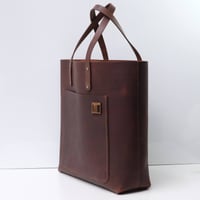 Image 5 of Giant Work Tote dark vintage brown