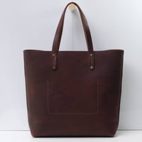 Image 3 of Giant Work Tote dark vintage brown