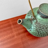 Image 4 of Stig Lindberg Gustavsberg Stoneware Teapot with Stand