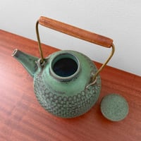 Image 5 of Stig Lindberg Gustavsberg Stoneware Teapot with Stand