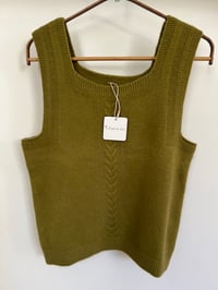 Image 2 of Knitted Vest – Olive Green