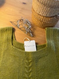 Image 3 of Knitted Vest – Olive Green