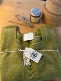 Image 4 of Knitted Vest – Olive Green