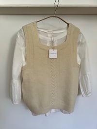 Image 2 of Knitted Vest – Cream White