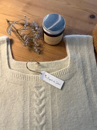 Image 3 of Knitted Vest – Cream White