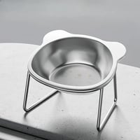 Image 4 of Stainless Steel Cat Water Bowl – Ergonomic Design, Easy to Clean, Wide Base
