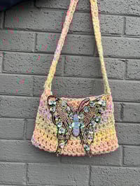 Crochet butterfly bag