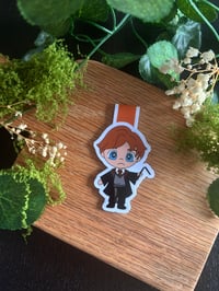 Image 2 of Marcapáginas de brujas y magos de escuela mágica.