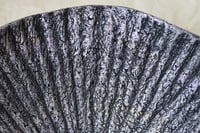 Image 7 of Black-Silver Wavy Paper Mâché Bowl – Coastal Style Decorative Plate 