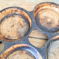 Image 5 of Stunning Worn Antique Pancake Dish