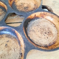 Image 6 of Stunning Worn Antique Pancake Dish