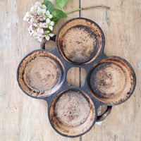 Image 2 of Stunning Worn Antique Pancake Dish