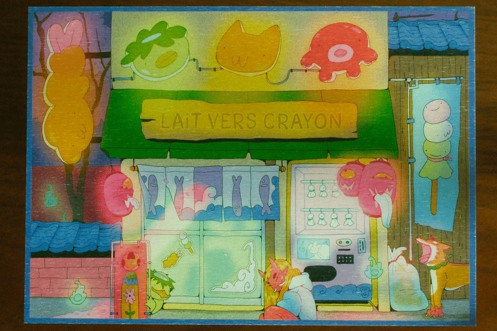 Image of Lait vers crayon