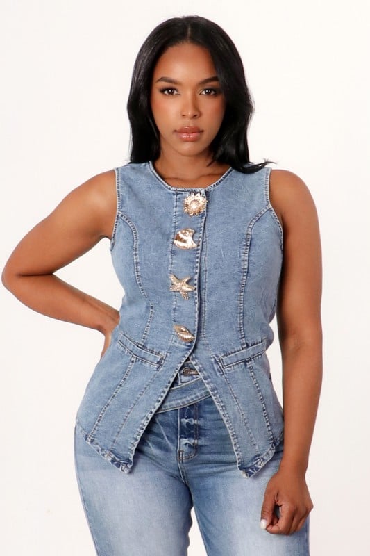 Image of Kelsey Denim Vest