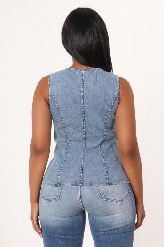 Image of Kelsey Denim Vest