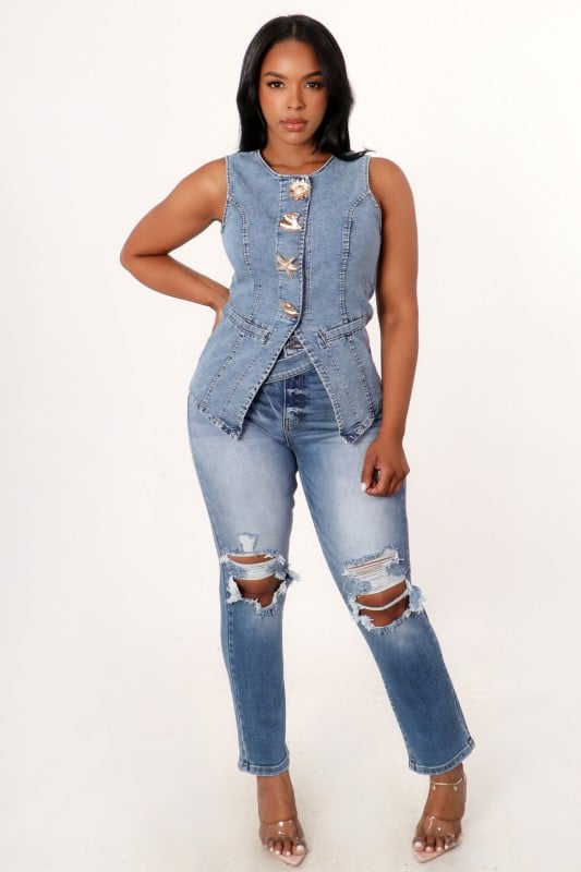 Image of Kelsey Denim Vest
