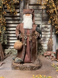 Image 1 of #3.... Olde Fall Santa ~Fence~ Crows ~Pumpkin ~