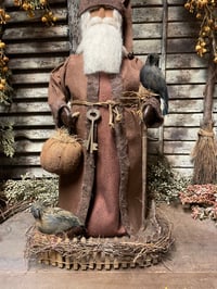 Image 3 of #3.... Olde Fall Santa ~Fence~ Crows ~Pumpkin ~