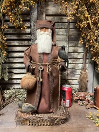 Image 4 of #3.... Olde Fall Santa ~Fence~ Crows ~Pumpkin ~