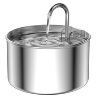 Image 1 of Smart Stainless Steel Cat Water Fountain – 2L, Ultra Silent + 3 Filters