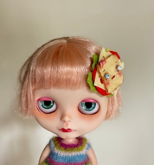 Image of LARGE Swiss Miss Sandwich Hairclip for Blythe or Human