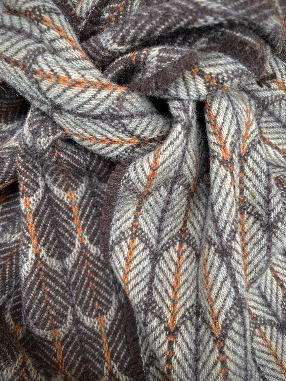 Image of Rust & Peat 'Feathers' design scarf