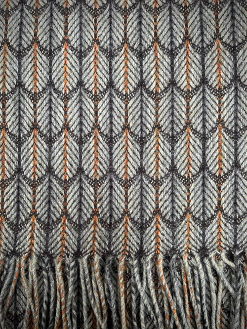 Image of Rust & Peat 'Feathers' design scarf