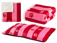 Image 1 of Fleece blanket & matching dog bed 