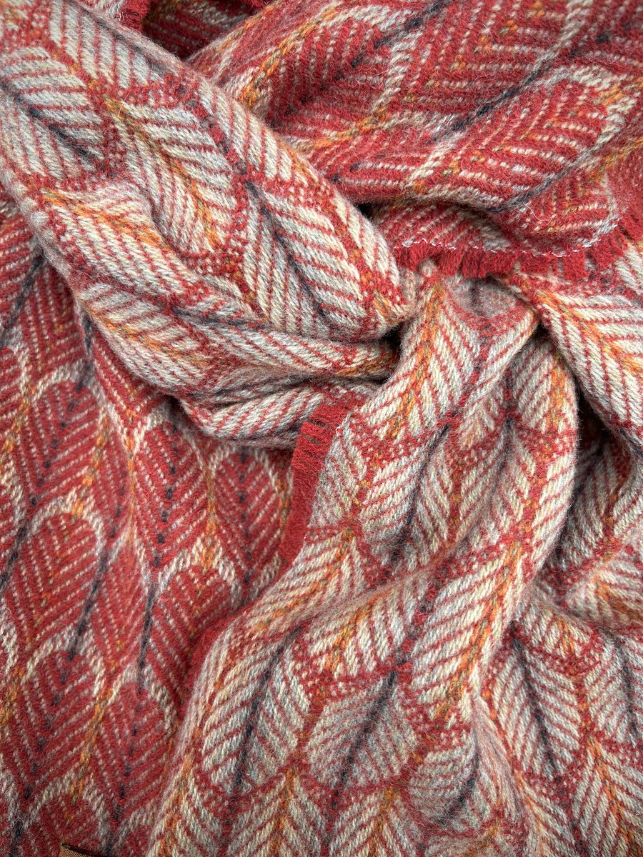 Image of Rust & Hawthorn 'Feathers' design scarf