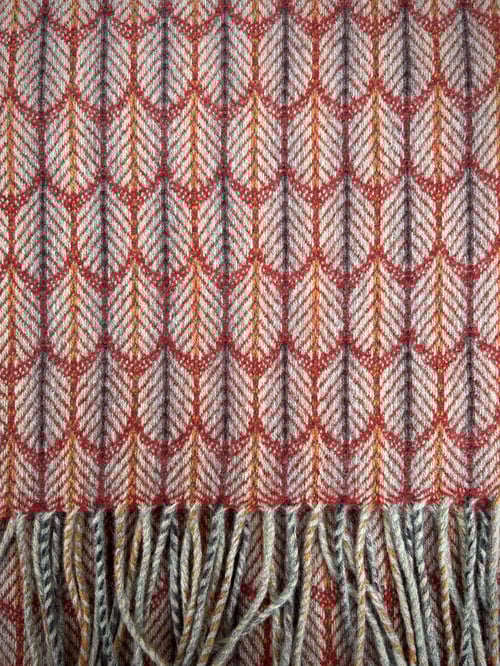 Image of Rust & Hawthorn 'Feathers' design scarf