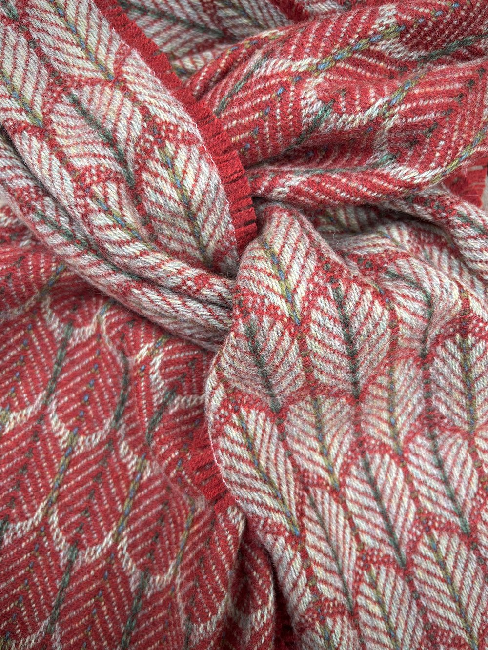 Image of Apple & Hawthorn 'Feathers' design scarf
