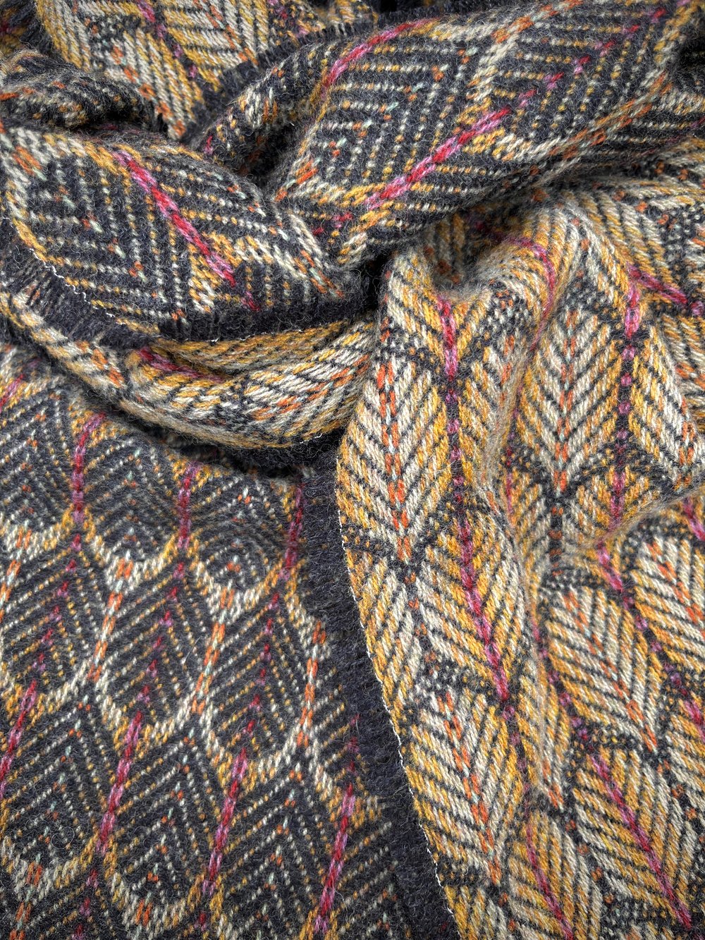 Image of Pollen & Graphite 'Feathers' design scarf