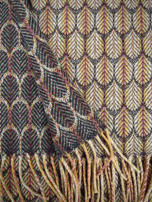 Image of Pollen & Graphite 'Feathers' design scarf